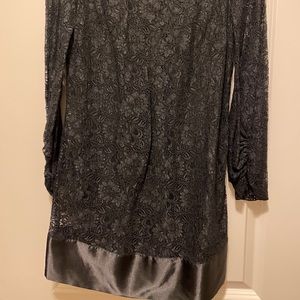 Laundry black lace lined dress